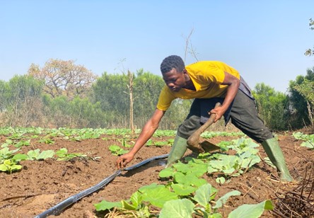 Aziz Amadu, a beneficiary of the EUGAP Program.  Photo: Barbara Van Rijn 