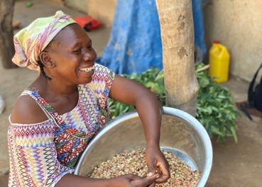 The mother of a beneficiary of the EUGAP Program. Photo: Barbara Van Rijn 